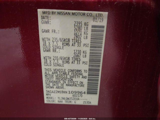 Nissan Murano Sv Image 11